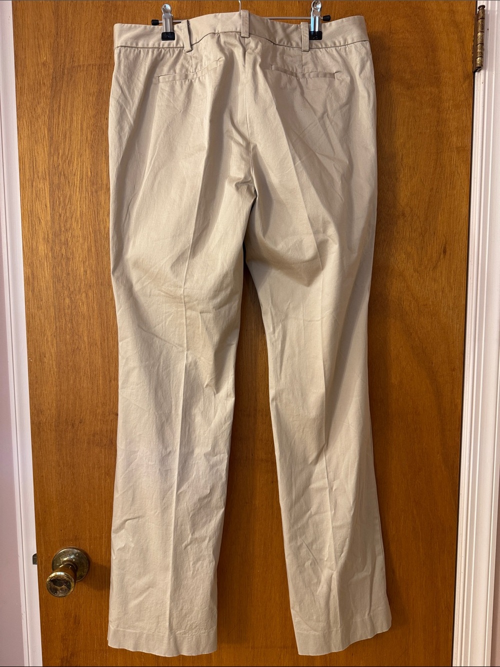 Brooks Brothers 346 Lucia Fit Beige Straight-Leg Chinos - Picture 5 of 7